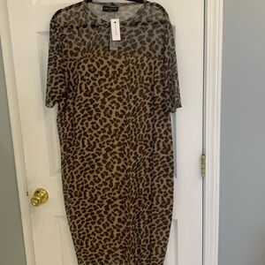 Lane Bryant leopard dress size 22/24 with tags
